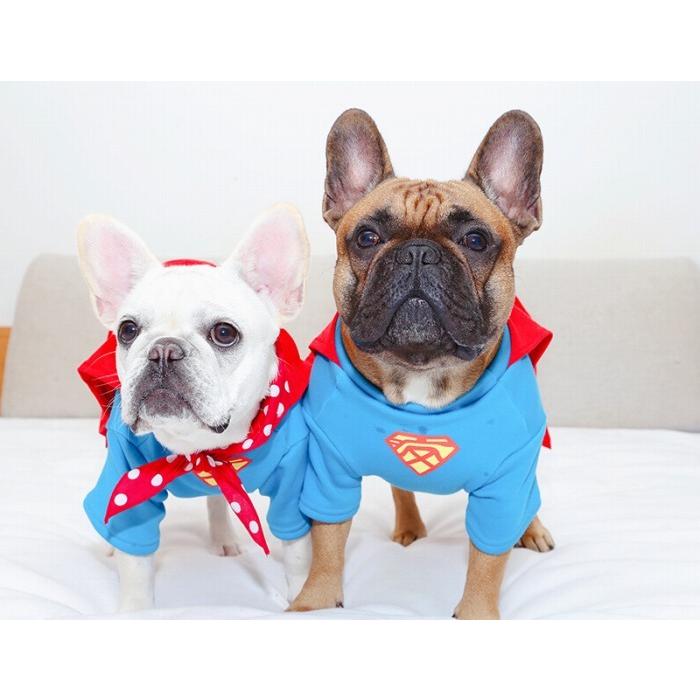 フレンチブルドッグ 服 フレブル スーパーマン コスプレ 犬服 KM132TS