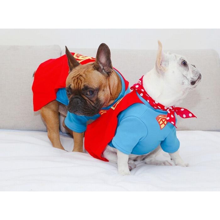 フレンチブルドッグ 服 フレブル スーパーマン コスプレ 犬服 KM132TS