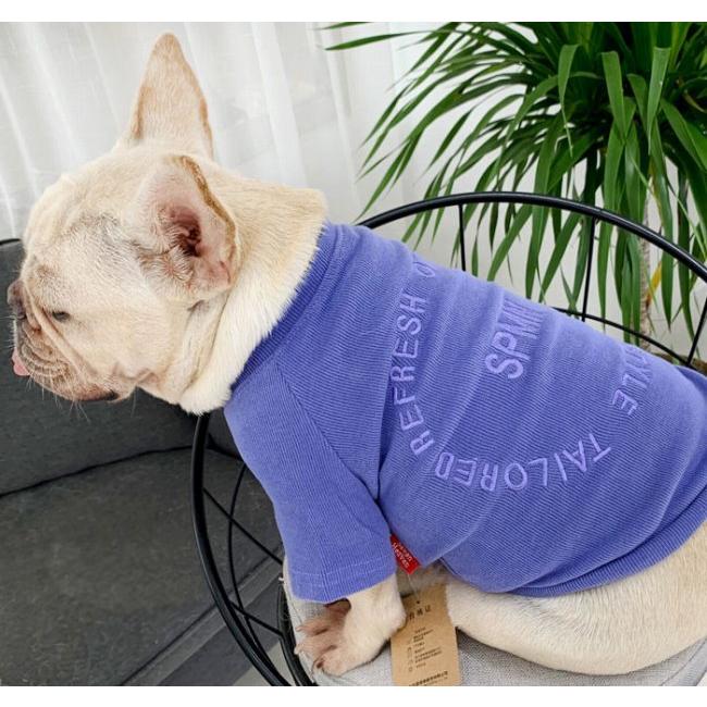 フレンチブルドッグ ペット 服 秋 冬 厚手 Tシャツ トレーナー