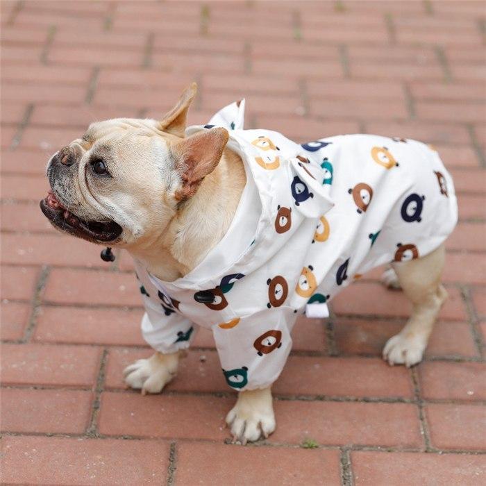 犬服ドッグウェアmilk&pepperレインコート防寒服パーカー　35新品タグ付 犬 服 フレンチブルドッグ レインコート 防水ジャケット 犬服