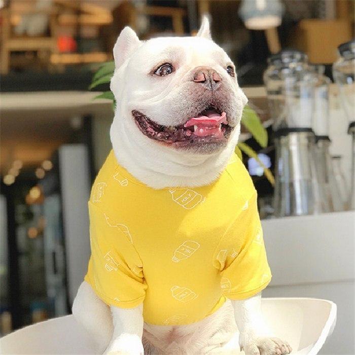 売り尽くし 犬 服 フレンチブルドッグ フレブル 中型犬 牛乳瓶 半袖T