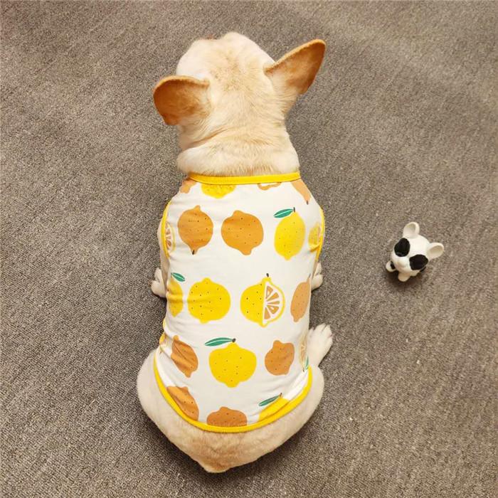 犬 服 フレブル タンクトップ レモン フレンチブルドッグ 犬服 ドッグ