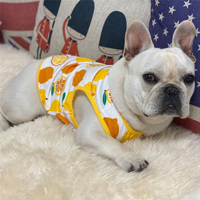 犬 服 フレブル タンクトップ レモン フレンチブルドッグ 犬服 ドッグ