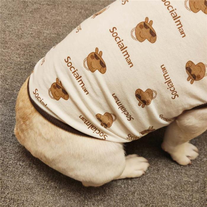 犬 服 フレンチブルドッグ タンクトップ 茶色 シック 大人 ムチムチ ボディ ペット服 春 夏 オールシーズン Km213t Km213t Bestwear 通販 Yahoo ショッピング