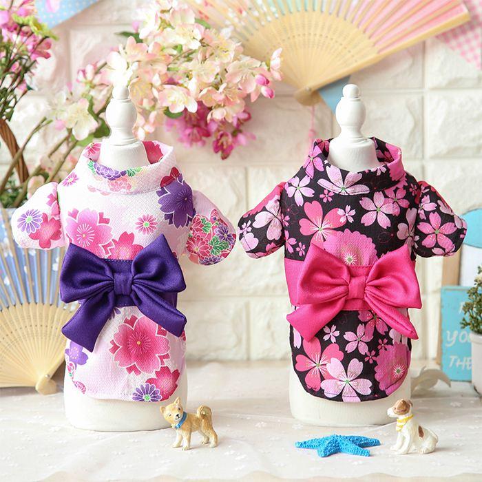 浴衣 犬用 フレンチブルドック服 フレブル ゆかた 薄手 かわいい 和風