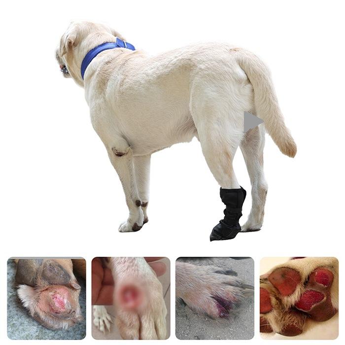 犬用 足裏プロテクター 犬靴 1個入 片足 肉球保護 舐め防止 ケガ対策