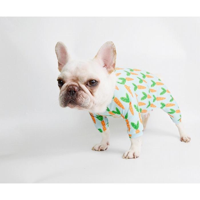 犬 服 小型犬 中型犬 フレンチブルドッグ フレブル 人参 ロンパース
