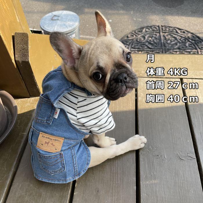 犬 服 フレンチブルドッグ デニム ワンピース 春 夏 秋 冬 中型犬 小型