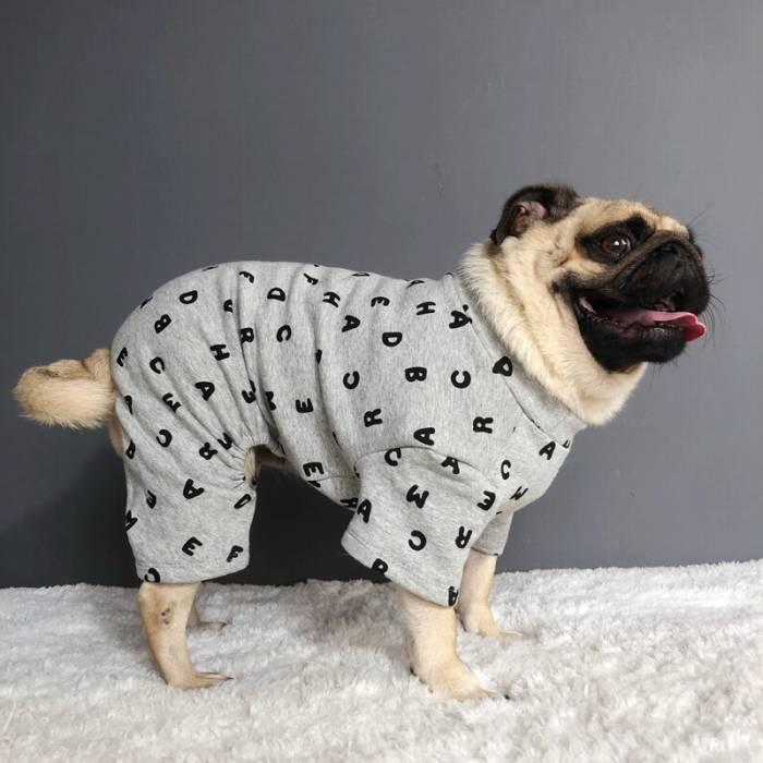 犬 服 フレンチブルドッグ オールインワン ロンパース パジャマ つなぎ