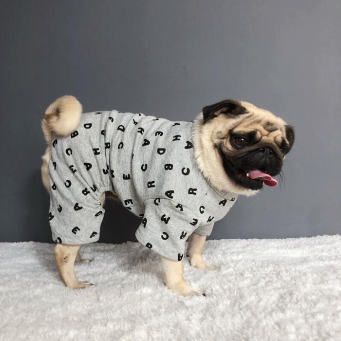 犬 服 フレンチブルドッグ オールインワン ロンパース パジャマ つなぎ
