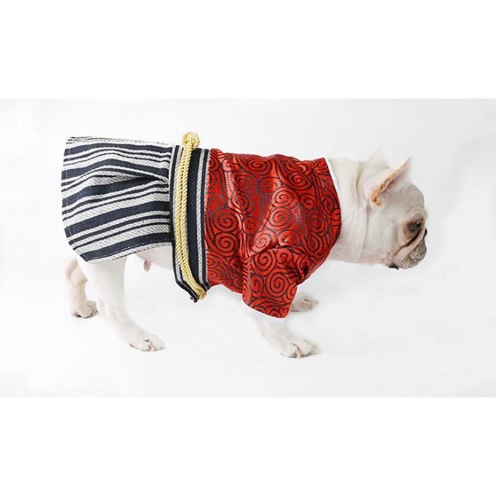 犬 服 着物 晴れ着 袴 正月フレブル パグ 小型犬 中型犬 犬用着物