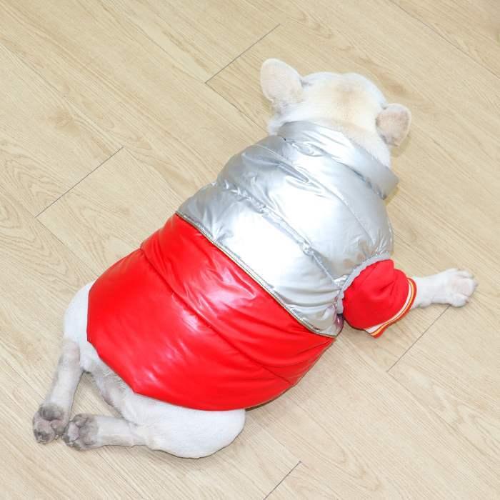 フレンチブルドッグ 服 冬 暖かい ダウンベスト ダウン ジャケット