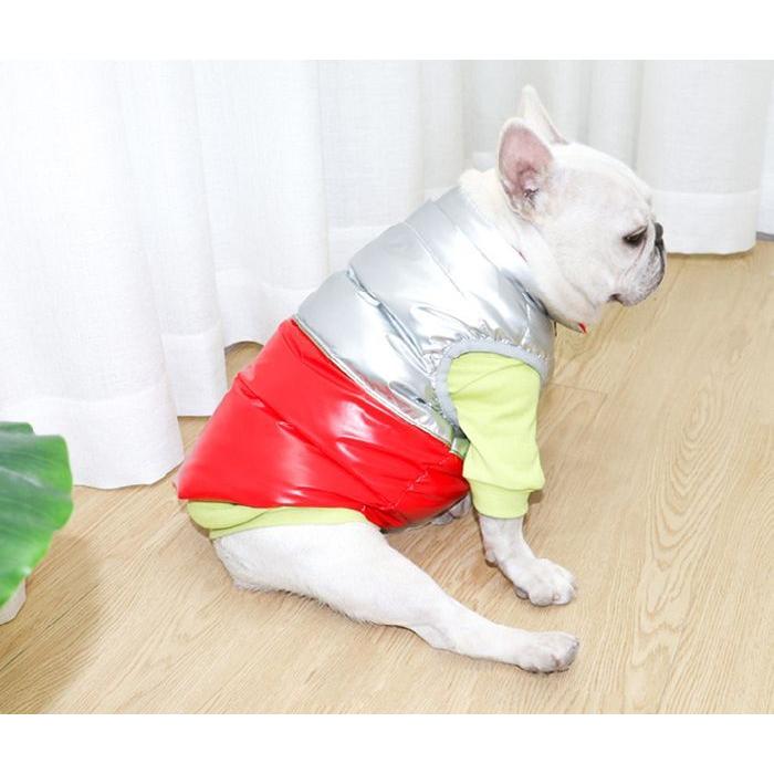 フレンチブルドッグ 服 冬 暖かい ダウンベスト ダウン ジャケット