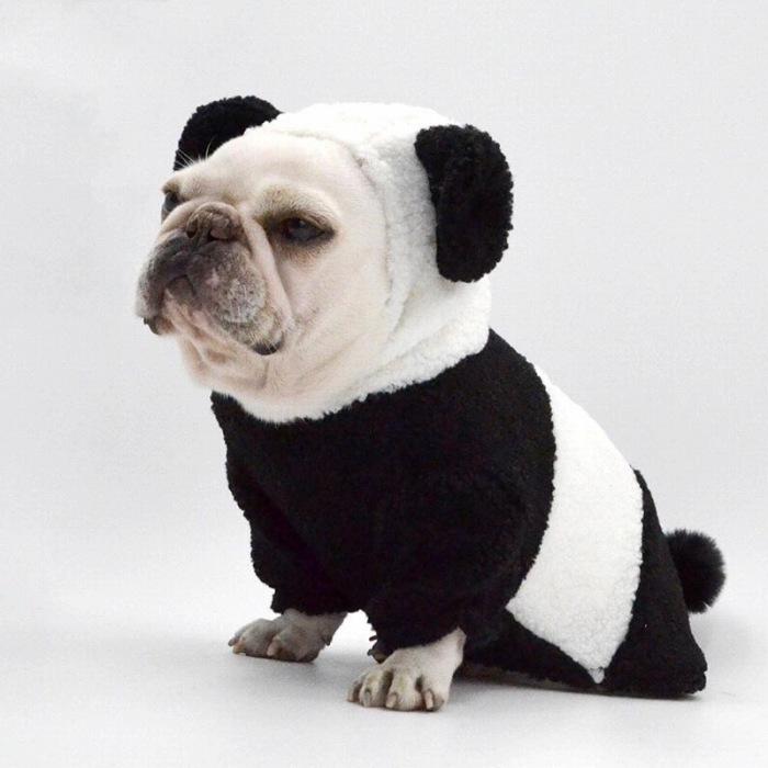 フレンチブルドッグ 服 フレブル 犬 ドッグウェア 秋 冬 暖かい パンダ