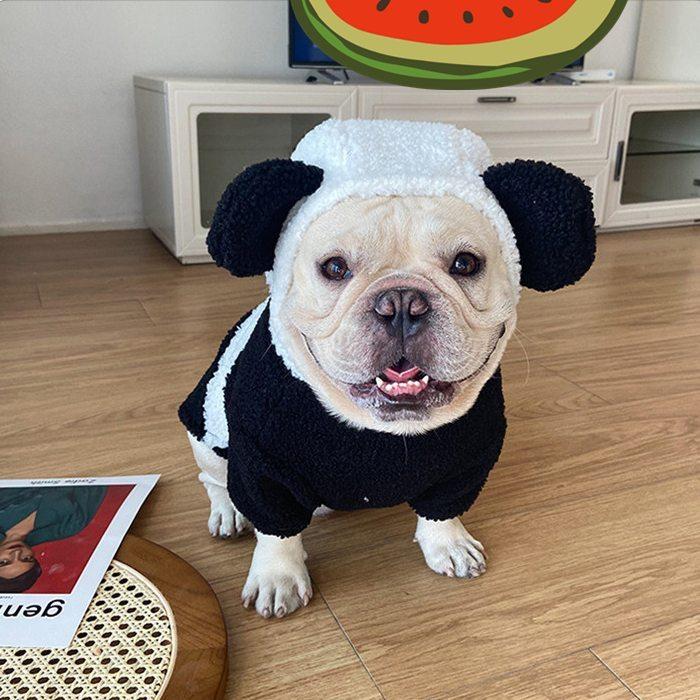 フレンチブルドッグ 服 フレブル 犬 ドッグウェア 秋 冬 暖かい パンダ