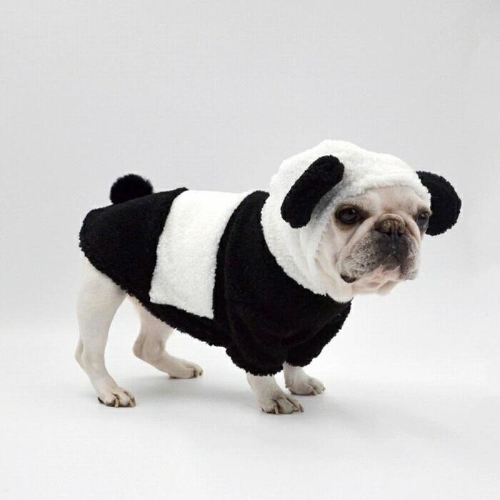 フレンチブルドッグ 服 フレブル 犬 ドッグウェア 秋 冬 暖かい パンダ