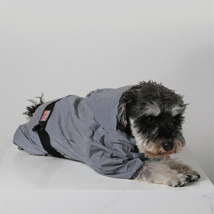 犬 フレンチブルドッグ レインコート カエル 反射素材 防風 防水