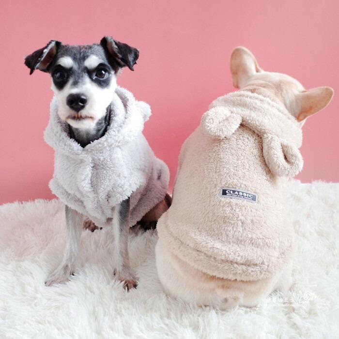 フレンチブルドッグ 犬 服 秋 冬 ボア もこもこ モコモコ かわいい