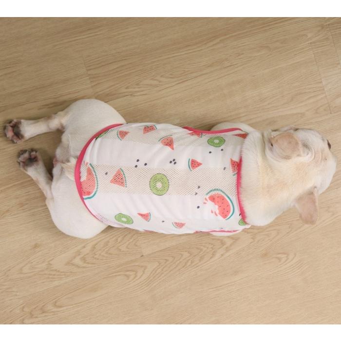 フレンチブルドッグ ペット 服 春 夏 メッシュ タンクトップ 薄手