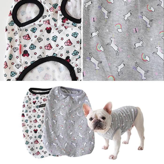 新 犬服 犬 夏服 タンクトップ フレンチブルドッグ パグ 中型犬 小型犬