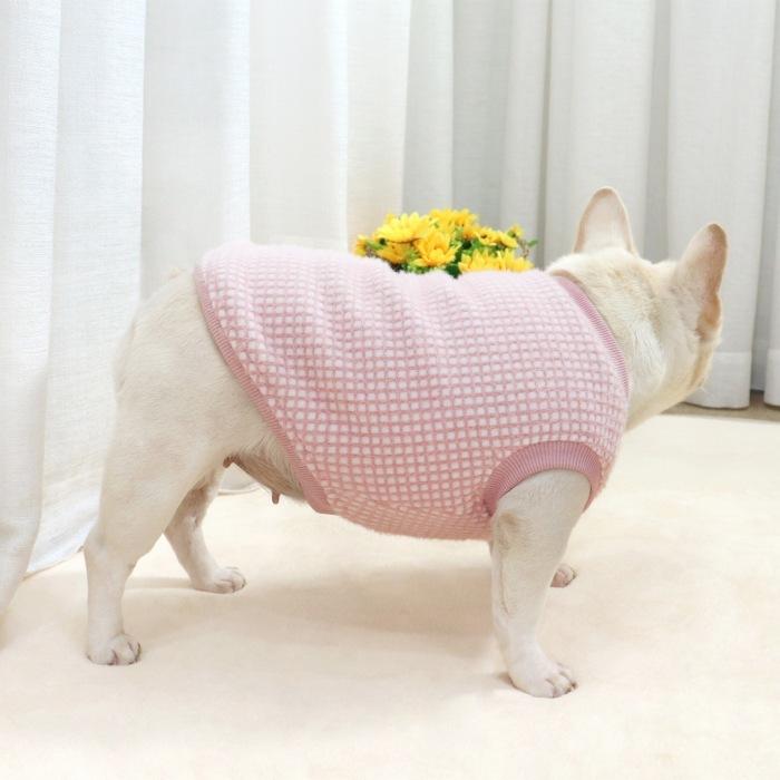 フレンチブルドッグ 服 犬 冬 もこもこ 暖かい ボア タンク