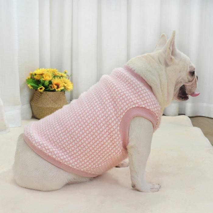 フレンチブルドッグ 服 犬 冬 もこもこ 暖かい ボア タンク