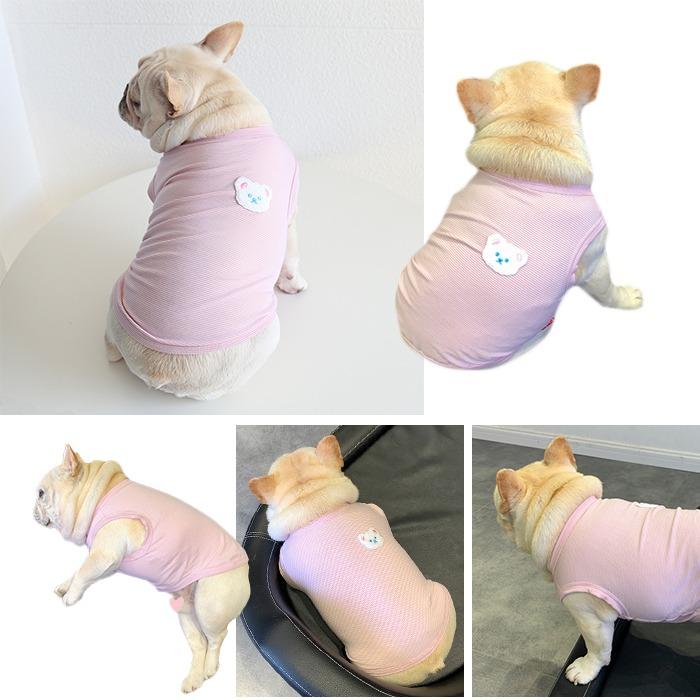 犬 犬服 夏服 タンクトップ フレンチブルドック Tシャツ ドッグウェア
