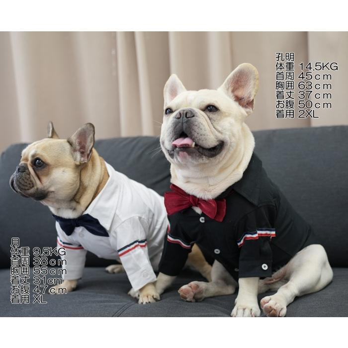 フレンチブルドッグ 服 ペットウェア シャツ 上品 高級感 無地