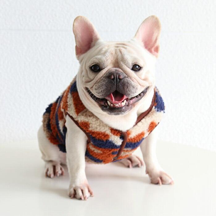 フレンチブルドッグ 犬服 秋冬 フリース 迷彩柄 服 防寒 暖かい 冬