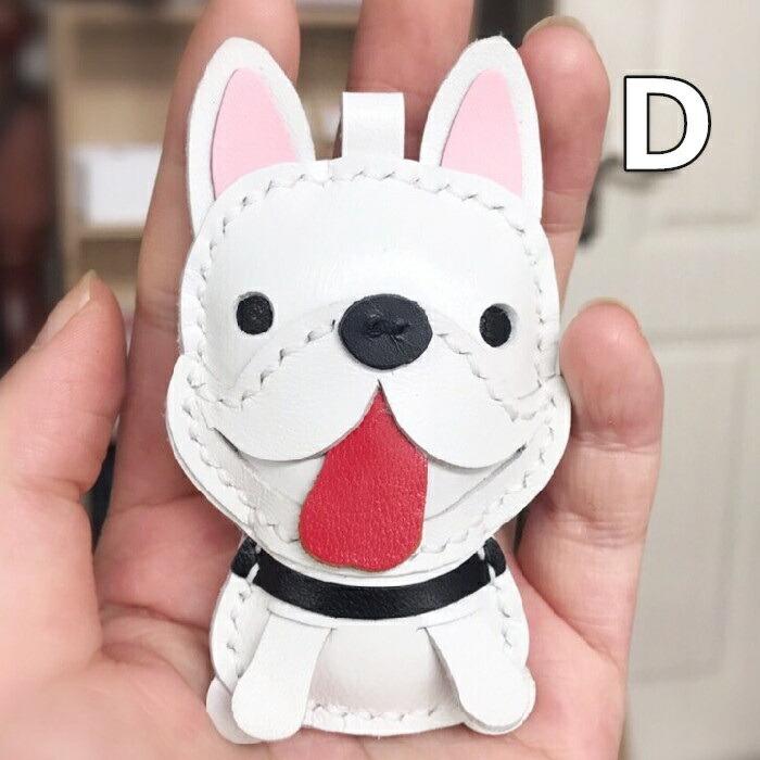 本革 キーホルダー フレンチブルドッグ 雑貨 グッズ キーホルダー アニマル 動物 犬 コーギー  犬 キーリング バッグチャーム KM592G｜bluedays｜08