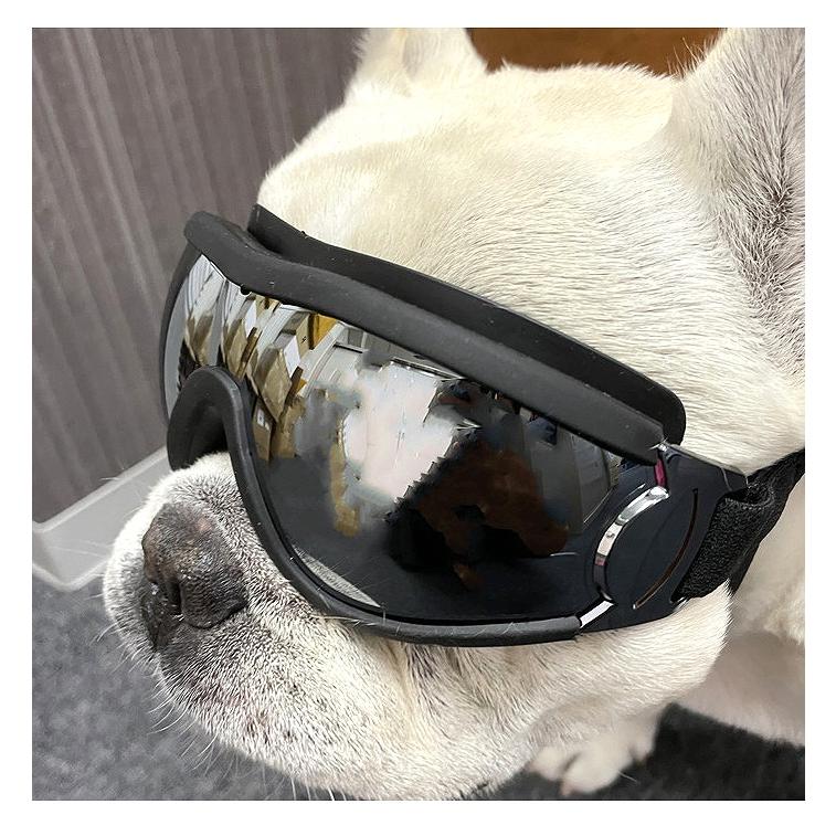 リニューアル 犬 サングラス ペット用 ゴーグル ミラーレンズ UVカット