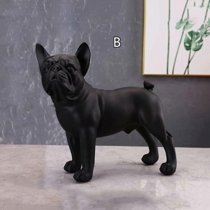 フレンチブルドッグ 雑貨 グッズ 動物 北欧 樹脂 フレブル 彫刻置物