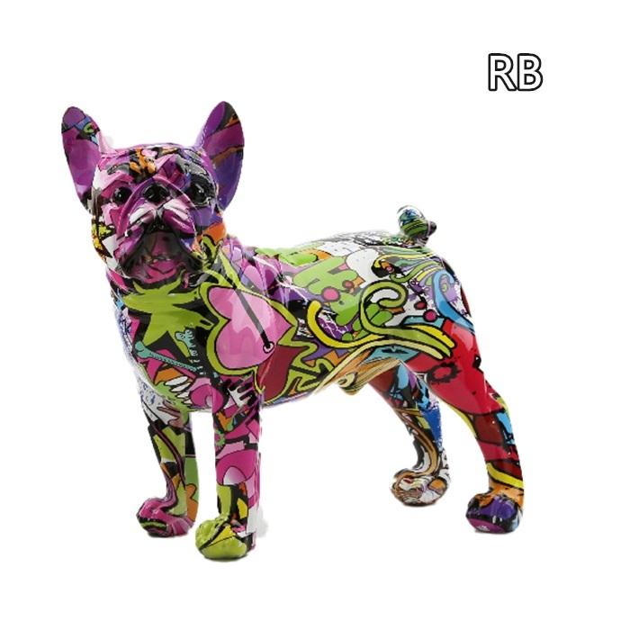 【訳あり】 ブルドッグ 置物 カラフル インテリア 雑貨　オブジェ ✨フレンチブルドッグ✨ 大人気フレンチブルドッグのオブジェに 待望の