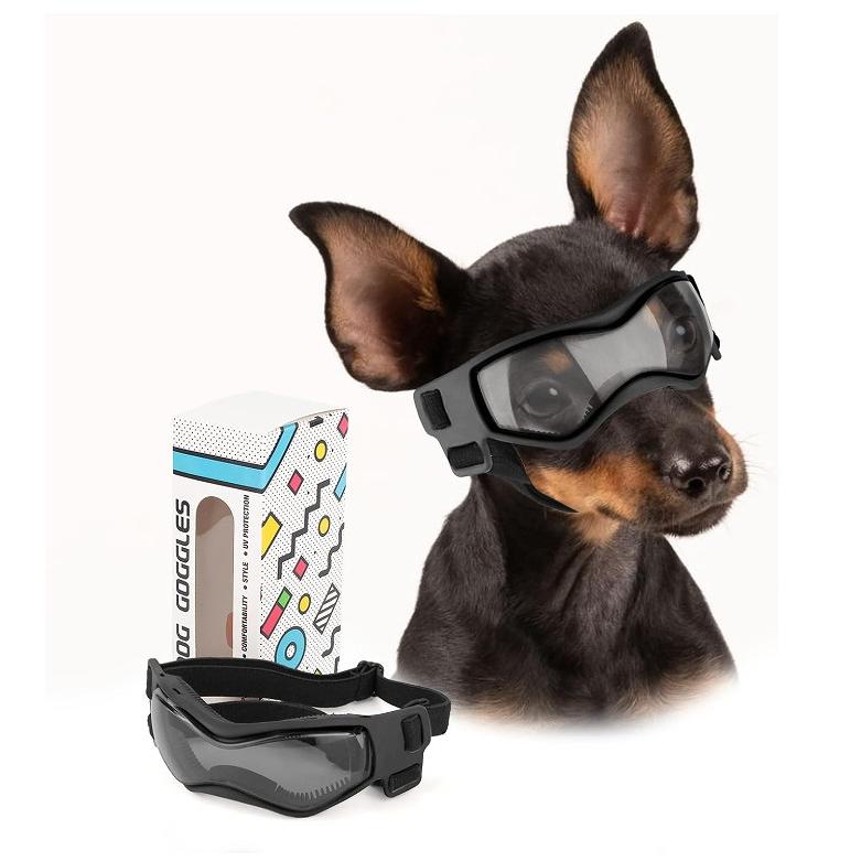 犬 サングラス ペット用 ゴーグル UVカット 紫外線防止 防風 目の保護
