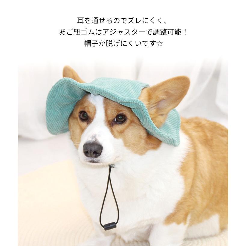 コーデュロイ帽子 ハット キャップ 2type 耳出し帽子 日除け