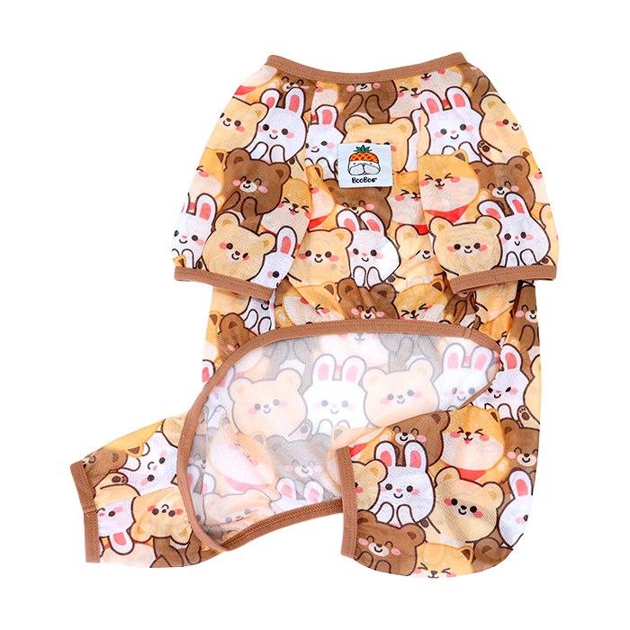 犬服 メッシュ つなぎ ロンパース 可愛い 夏 春 フレンチブルドッグ