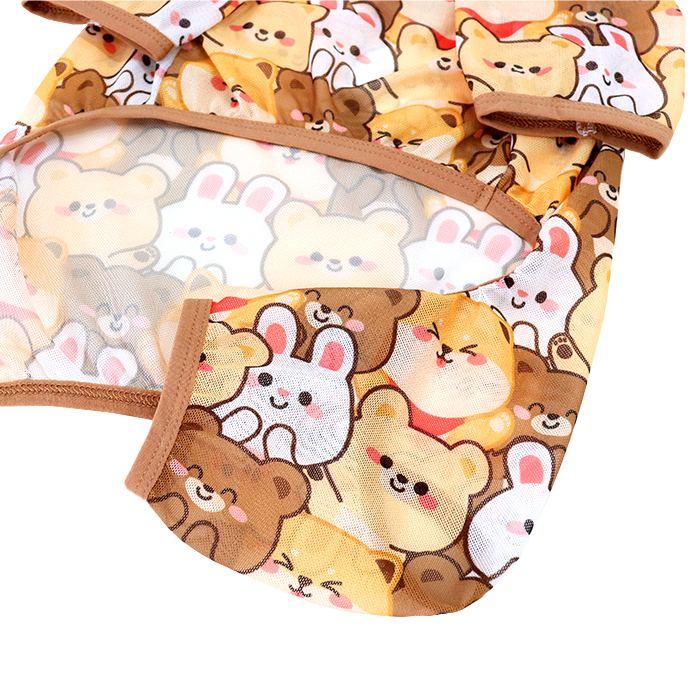 犬服 メッシュ つなぎ ロンパース 可愛い 夏 春 フレンチブルドッグ