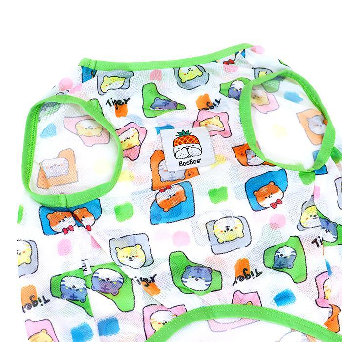 犬服 メッシュ タンクトップ 薄手 トップス 可愛い 夏 春 フレンチ