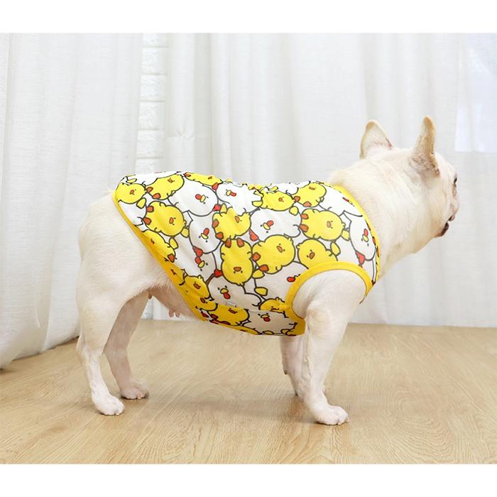 犬服 メッシュ タンクトップ 薄手 トップス 可愛い 夏 春 フレンチ