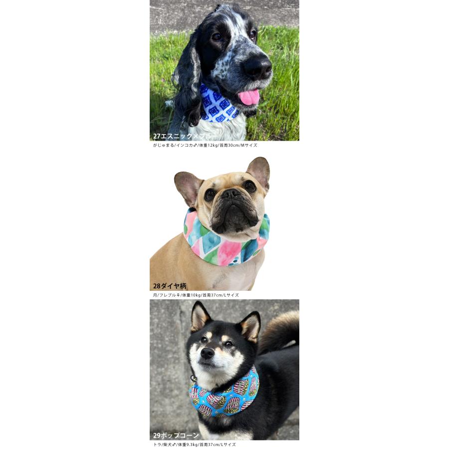 新柄登場 クールネック 犬 夏 長時間保冷 4層構造生地使用 全26柄 暑さ