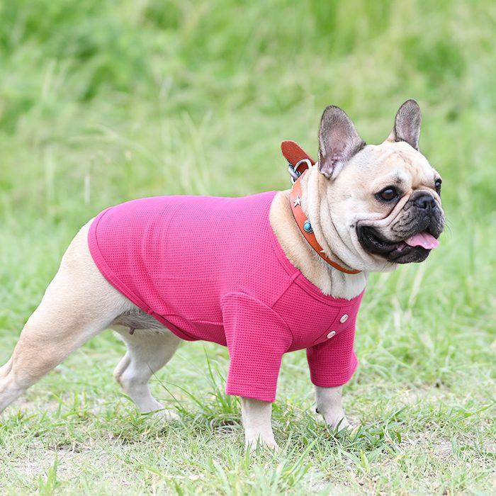 送料無料 オリジナルTシャツ 犬 服 ワッフルTシャツ しっかり生地