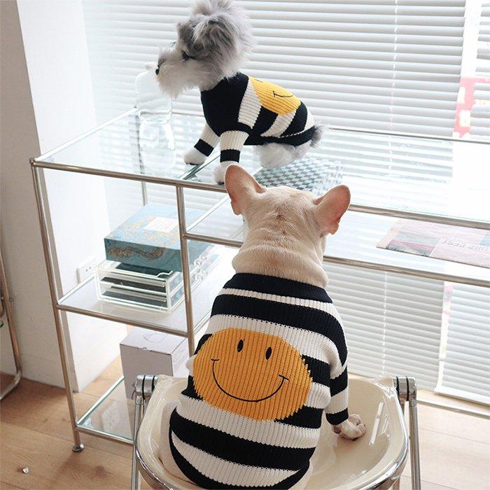 犬 服 暖かい ボーダー ニット セーター ドッグウェア 秋冬 女の子