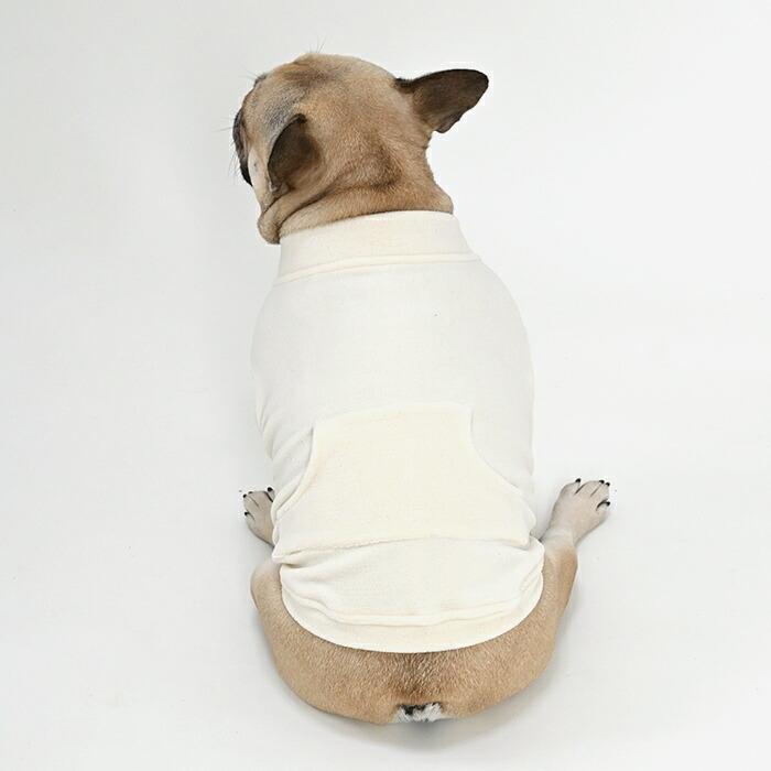 ハンドメイドフレブル服no.オルテガ柄フリース生地 フレブル 服 フレンチブルドッグ フリース 柄 袖なし Tシャツ 冬