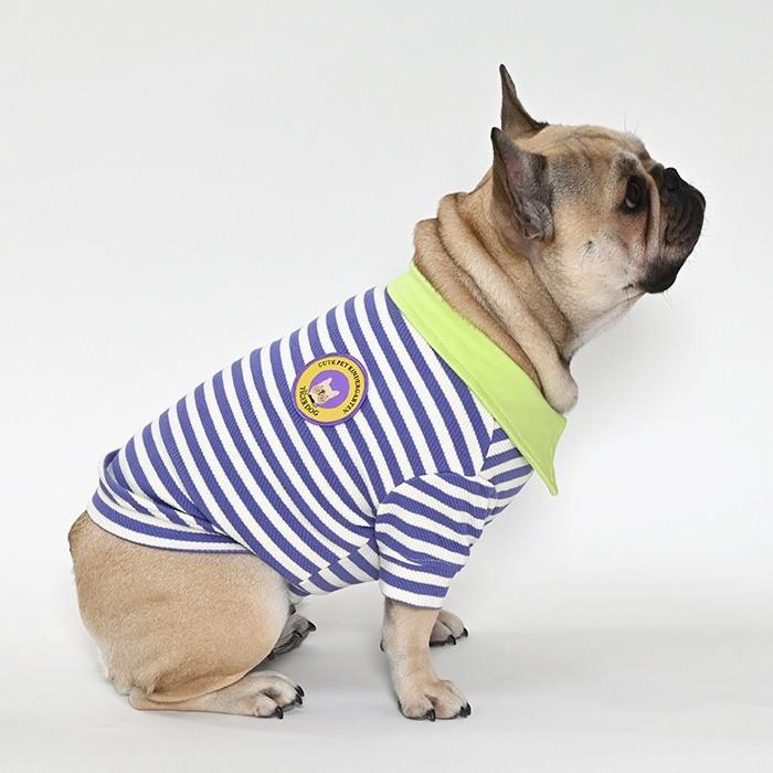 売り尽くし ラガーシャツ ボーダー 犬 犬服 フレンチブルドッグ 秋 冬