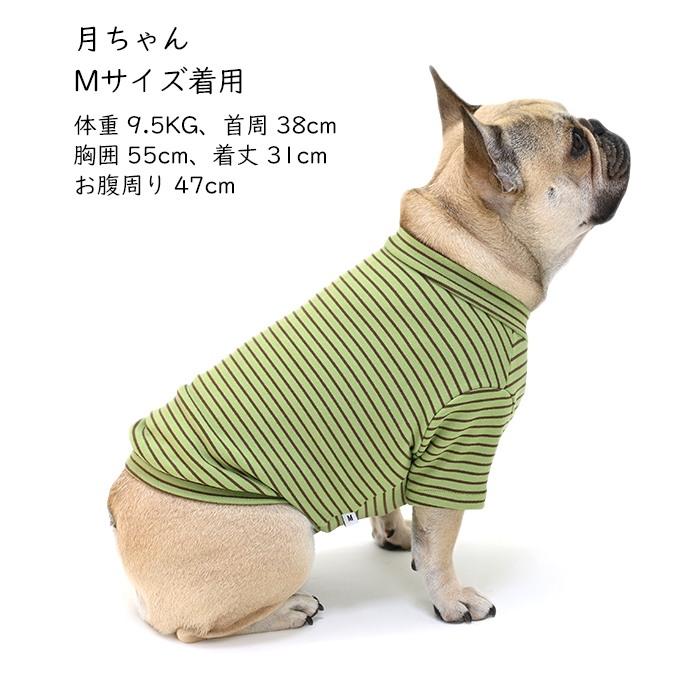 新色追加 ふんわり 起毛素材 ボーダー Tシャツ 犬 犬服 モックネック