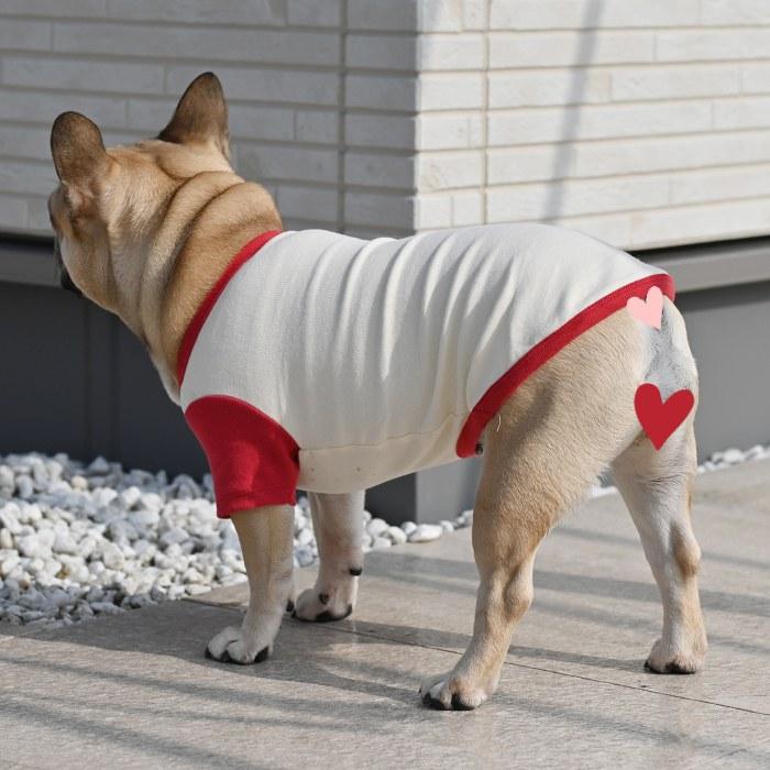 犬服 春 夏 Tシャツ 可愛い フレンチブルドッグ パグ 中型犬 小型犬