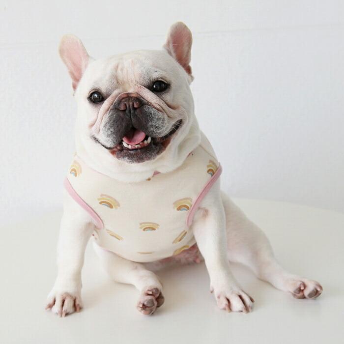 フレンチブルドック犬 服 タンクトップ パグ ドッグウェア 春 夏 秋