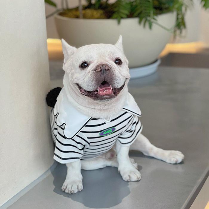 犬 フレンチブルドッグ 服 秋 冬 中型犬 小型犬 可愛い パンダ 白黒 襟
