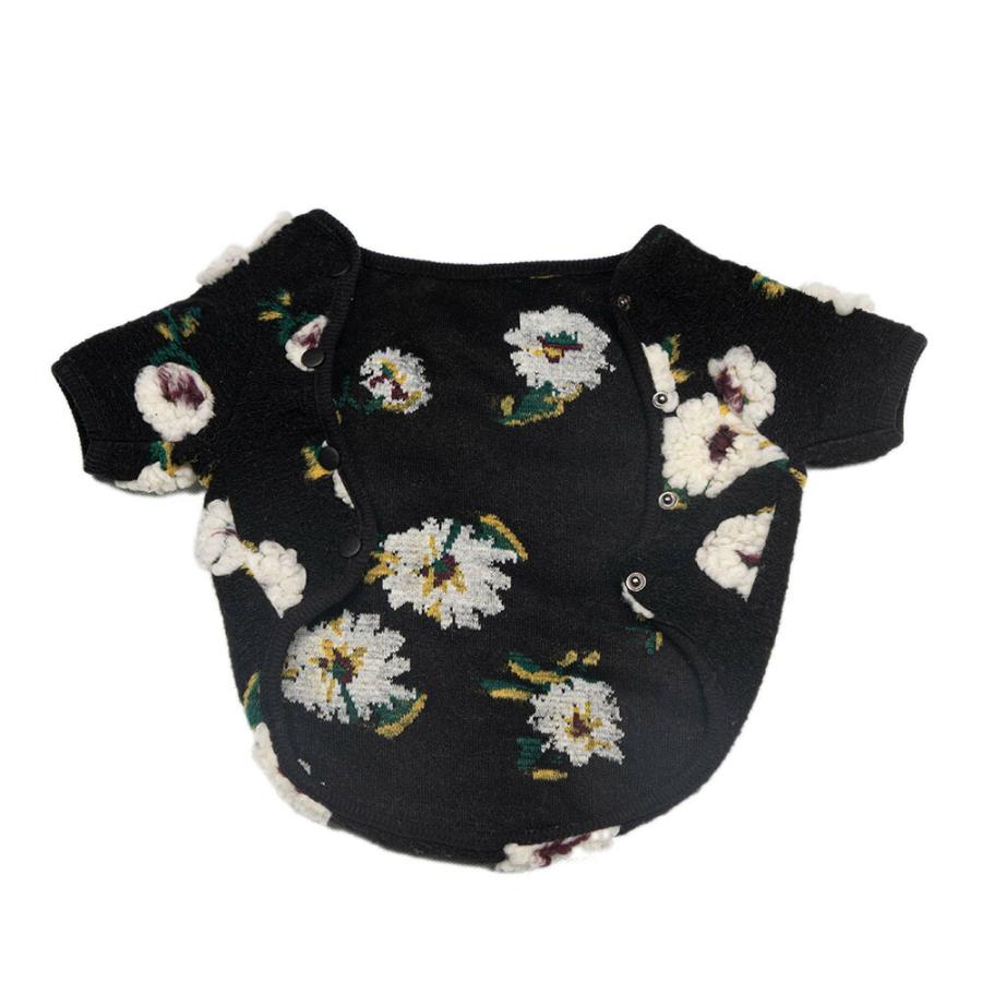 フレンチブルドッグ フレブル 犬服 花柄 ベスト ジャケット 帽子付き