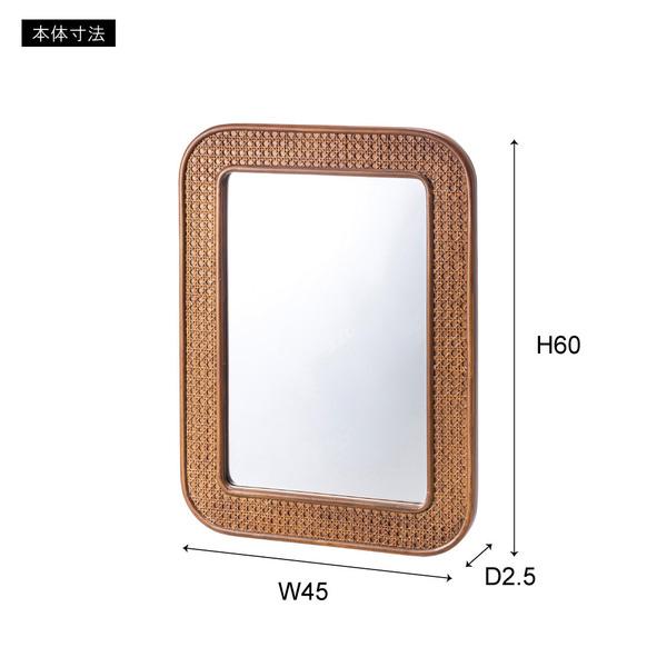 東谷 ミラー ナチュラル W45×D2.5×H60 完成品 MR-811NAの画像